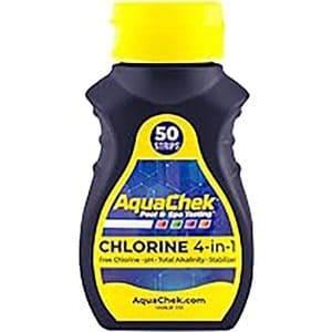 Aquacheck Chlorine 4 in 1test strips 50 ct