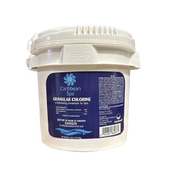 Caribbean Spa Granular Chlorine Bucket 4lbs